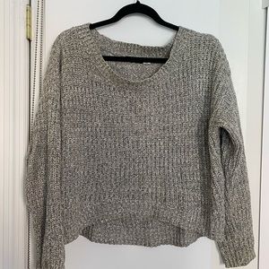 BDG Urban Outfitters Grey Scoop Neck Sweater